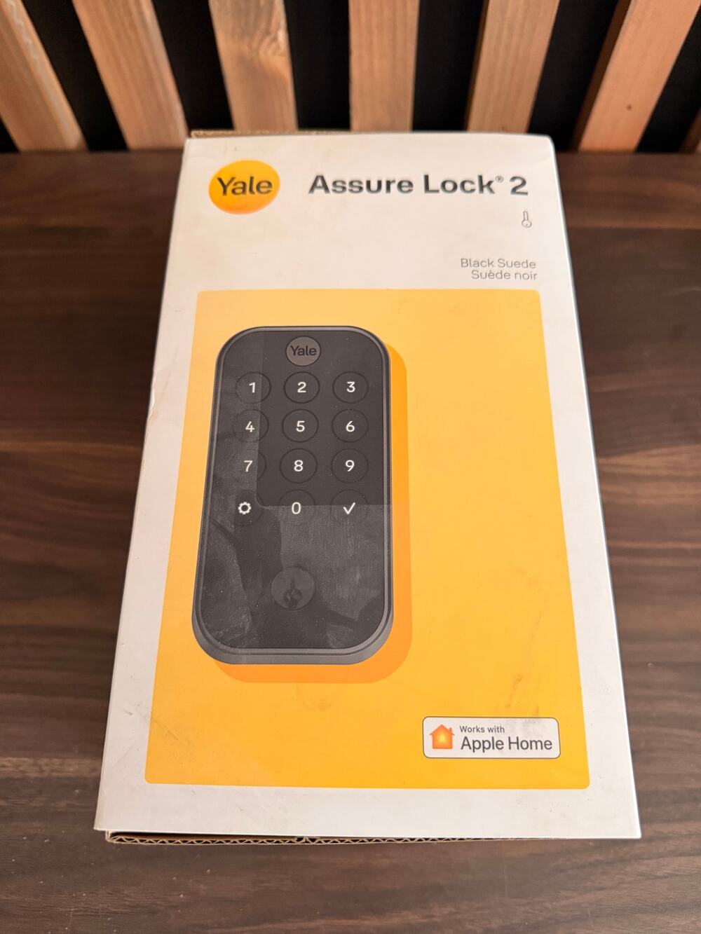 Yale Assure Lock 2 Keypad Smart Deadbolt Black Suede Apple Home YRD410-BLE